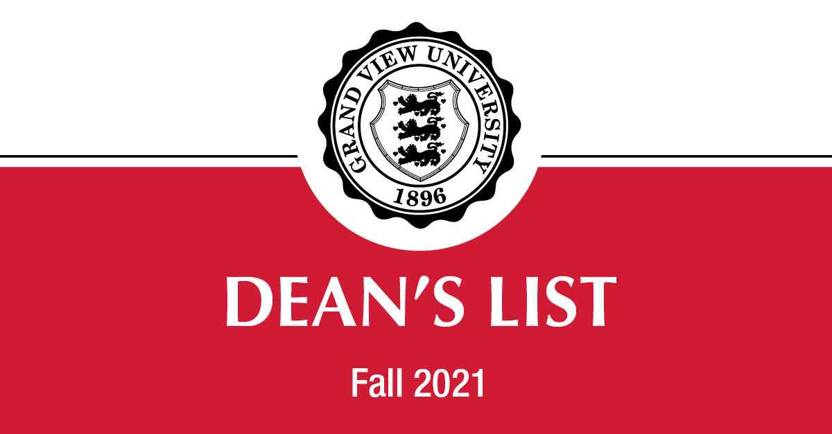 Fall 2021 Dean's List Released Grand View University